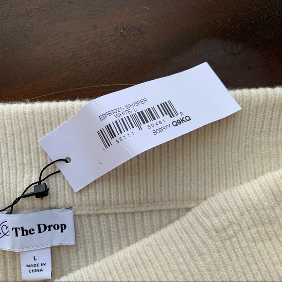 NWT The Drop Knit Shorts in Neutral Cream - Picture 13 of 13